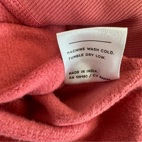 NWT Pact 100% Organic Cotton One For All Gender Neutral Fleece Lined Zip Hoodie - Picture 8 of 9